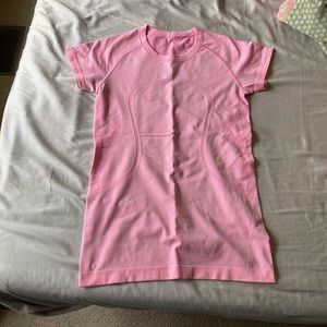 Pink Lululemon athletic top